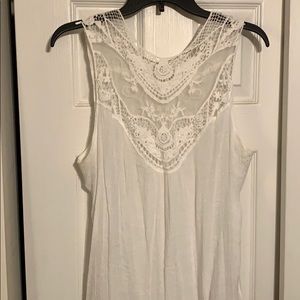 White lace top